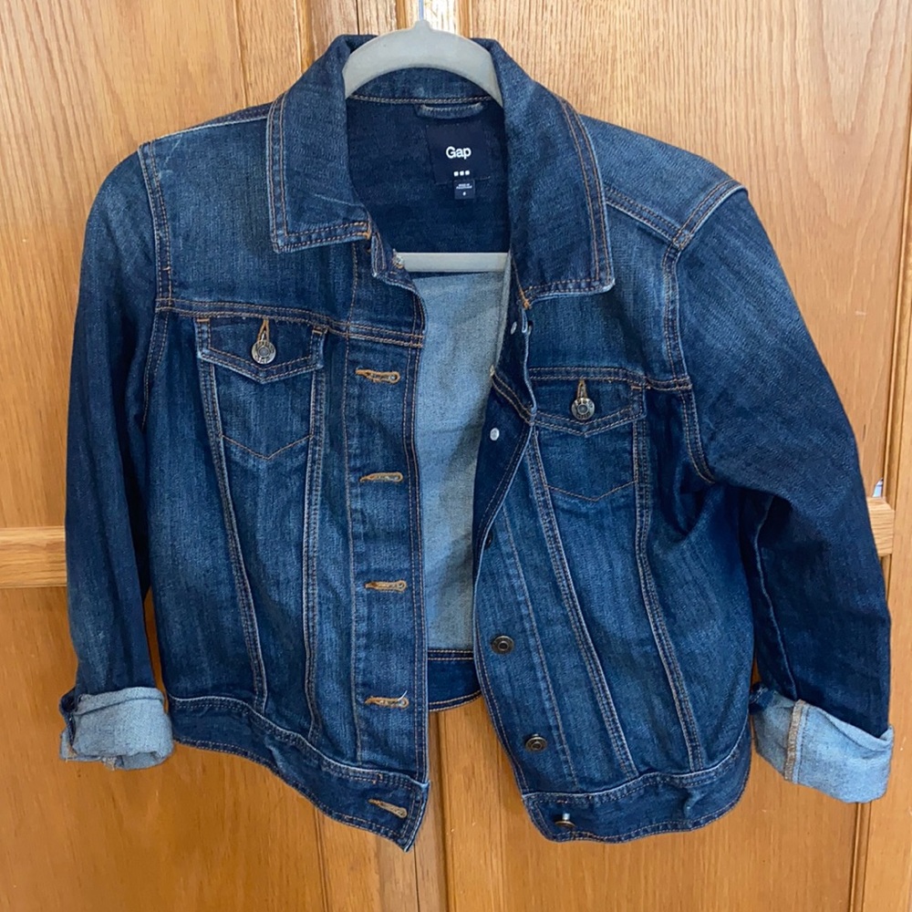 Dark denim jean jacket